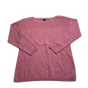 Talbots Women's Rose Pink Crew Neck Sweater